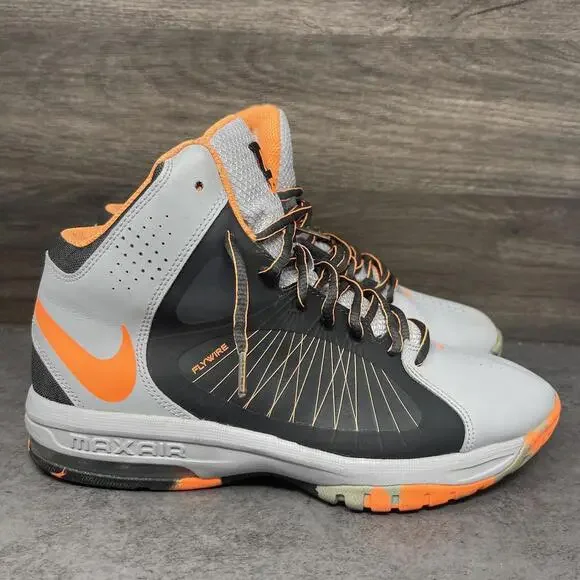 Nike Air Max Actualizer Basketball Shoes Mens Size 8.5 Grey Orange 622041-005
